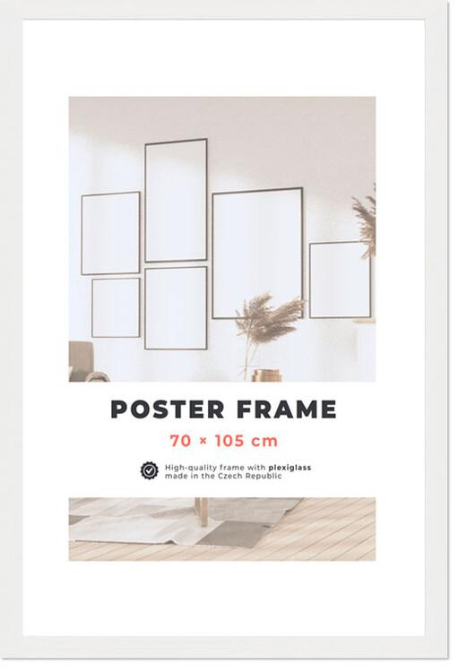Plakatramme til plakater 70×105 cm - Træ - Hvid