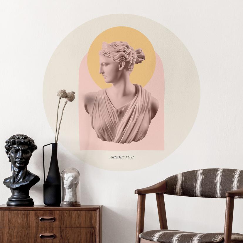 Wall Sticker Statue af gudinden Artemis - Grace Digital Art