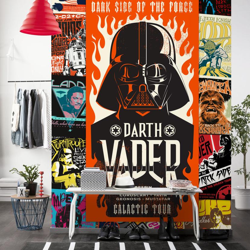 Tapetpanel i fleece -  Star Wars Rock On plakat