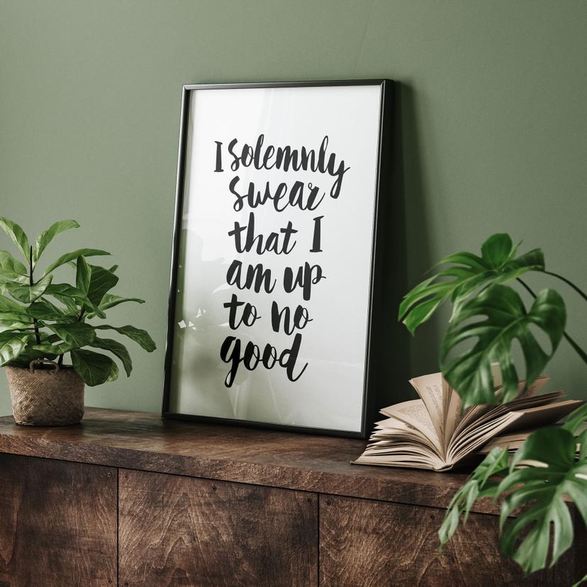Dicendo Poster giuro solennemente - Wilson