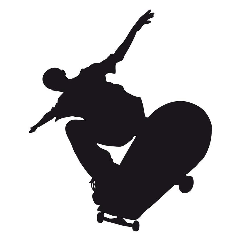 Adesivo murale - Skateboarder 04