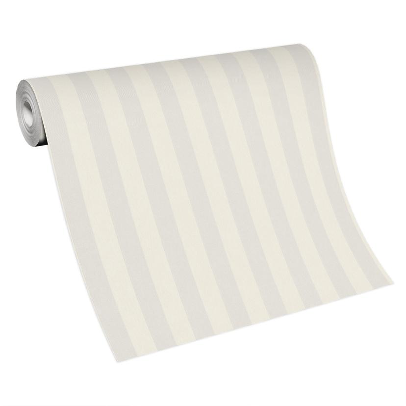 Strepen behang, vliesbehang Erismann Versailles crème