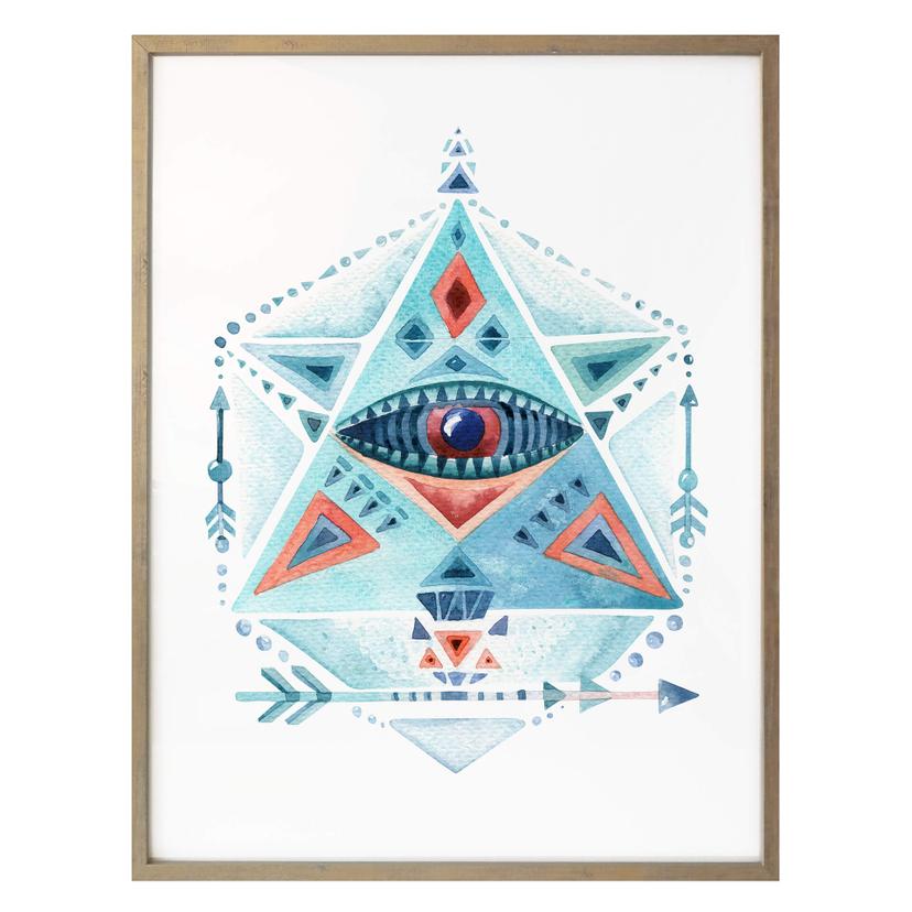 Póster Kvilis - Prisma azul