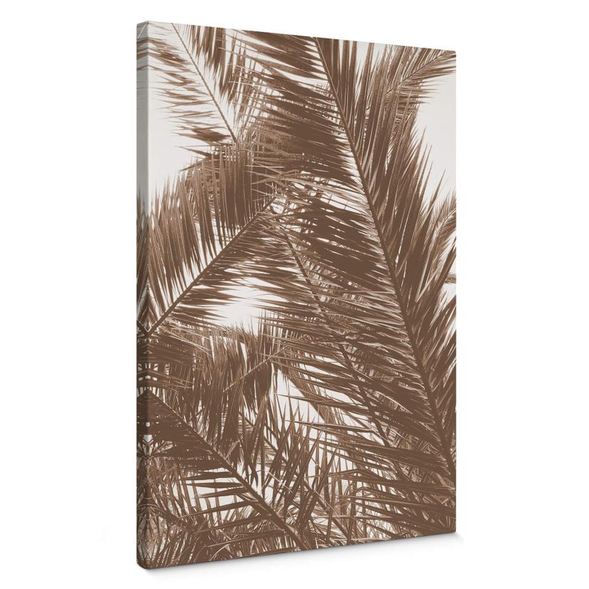 Tableau sur toile Feuilles de palmier