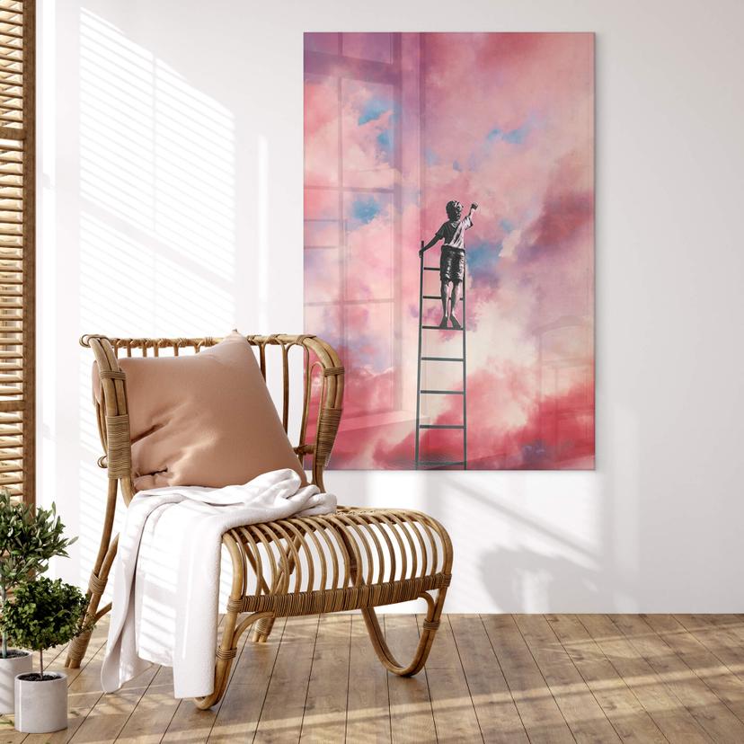 Tableau sur verre acrylique Taudalpoi - Painting Clouds