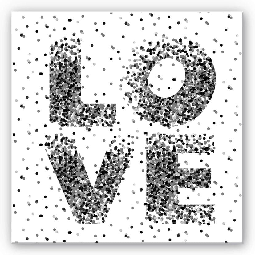 Tableau Forex - Confetti in Love - Format carré
