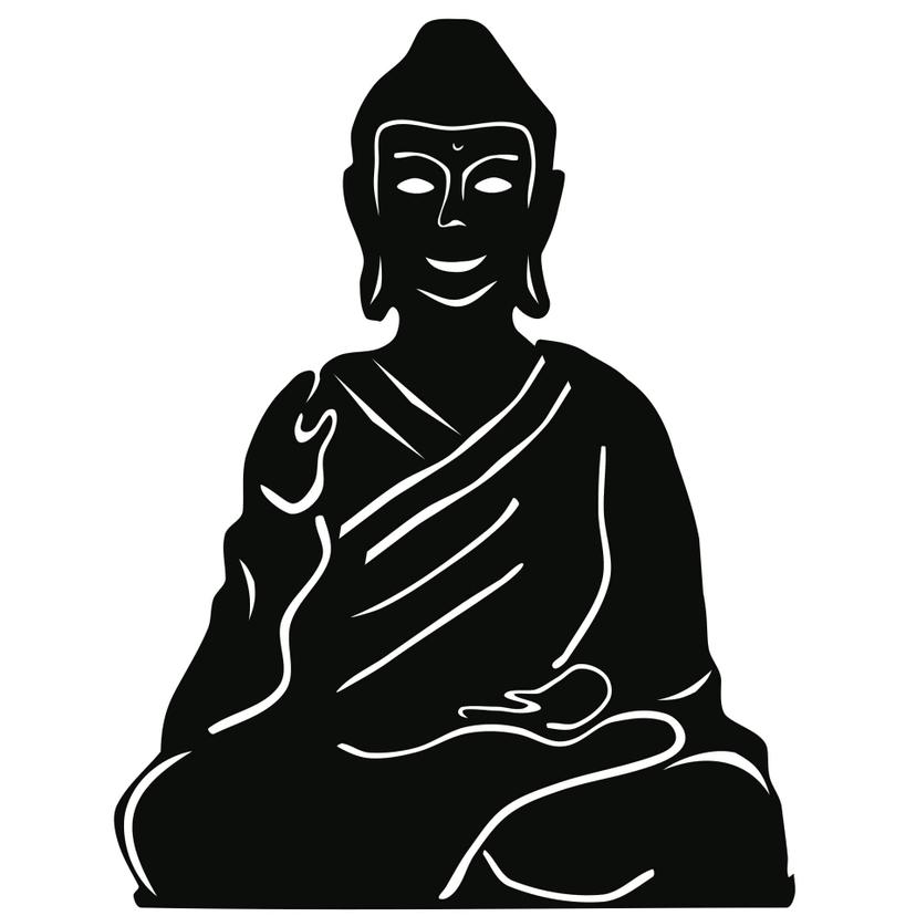 Sticker mural - Bouddha