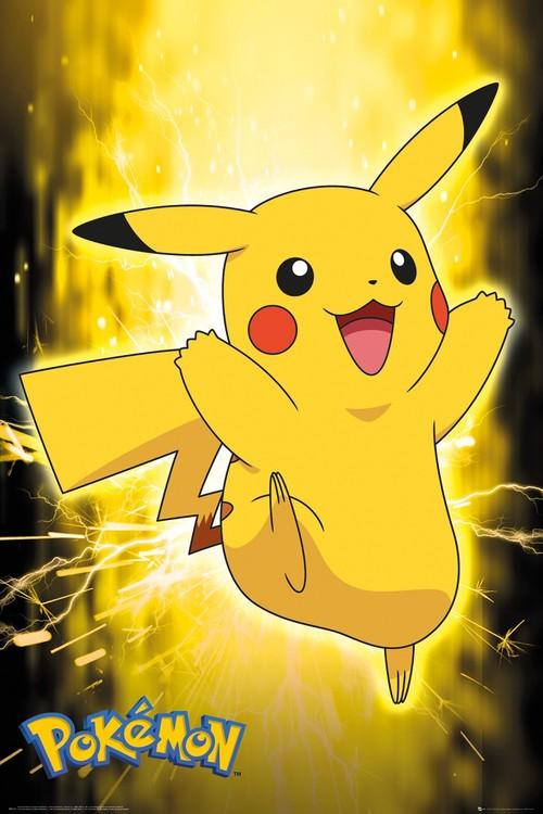 Poster, film poster Pokemon - Pikachu Neon 61x91,5 cm
