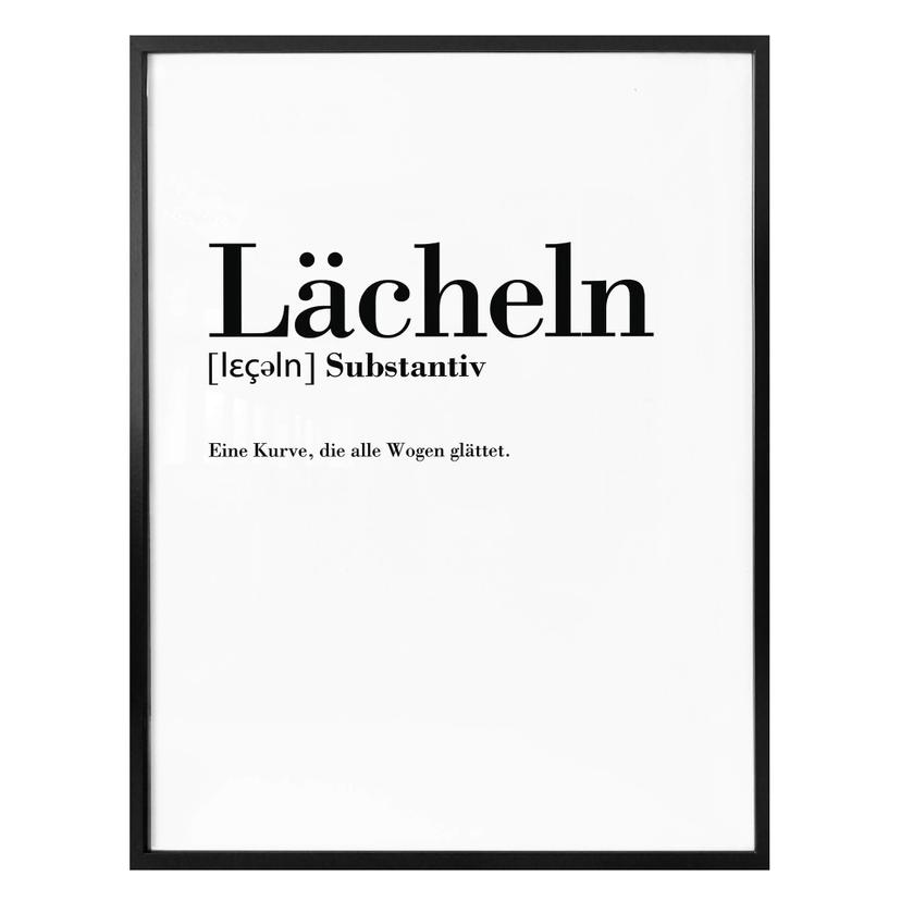 Poster Grammatik - Lächeln