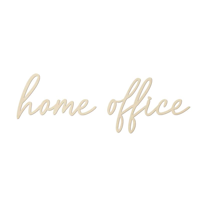 Décoration en bois placage peuplier Home Office