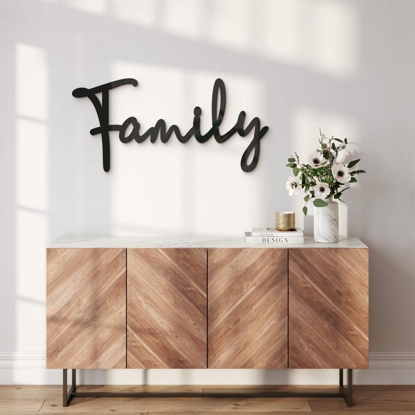 familia de letras 3D - letras acrílicas