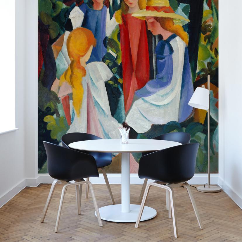 Fotobehang Macke – 4 Dames