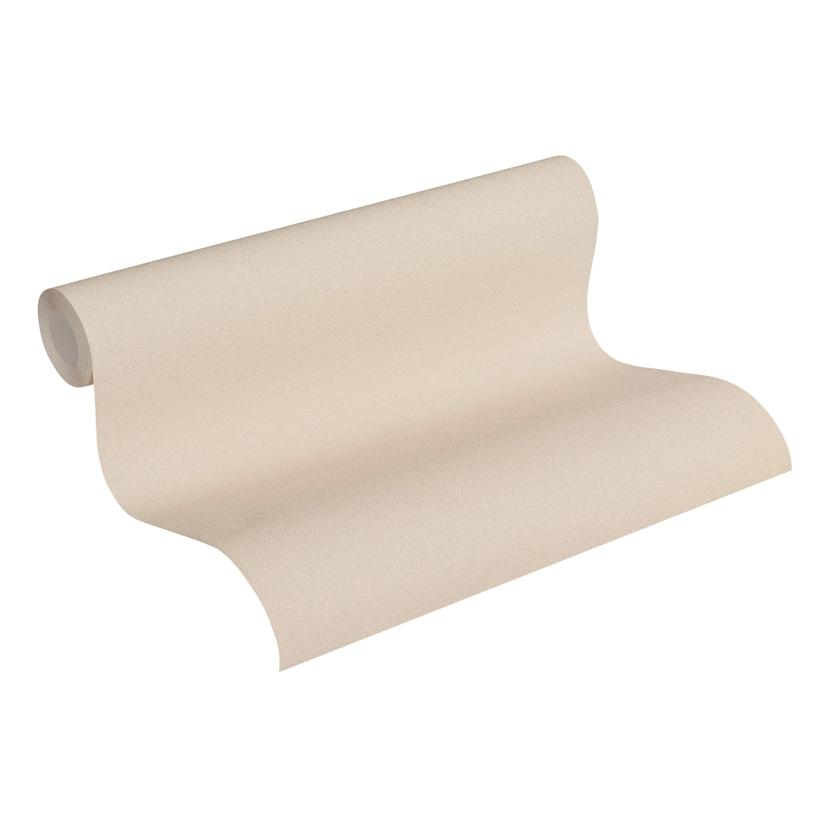 Livingwalls Vliestapete Diamonds Tapete Uni beige,