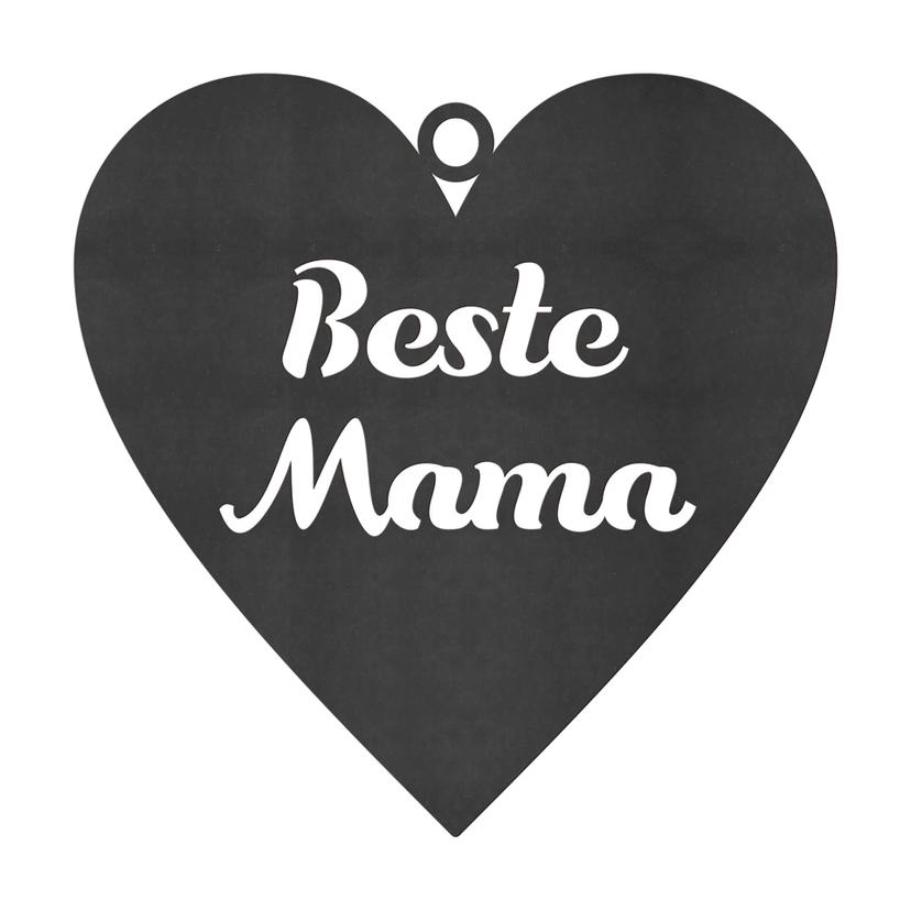 Decoro MDF - Beste Mama cuore