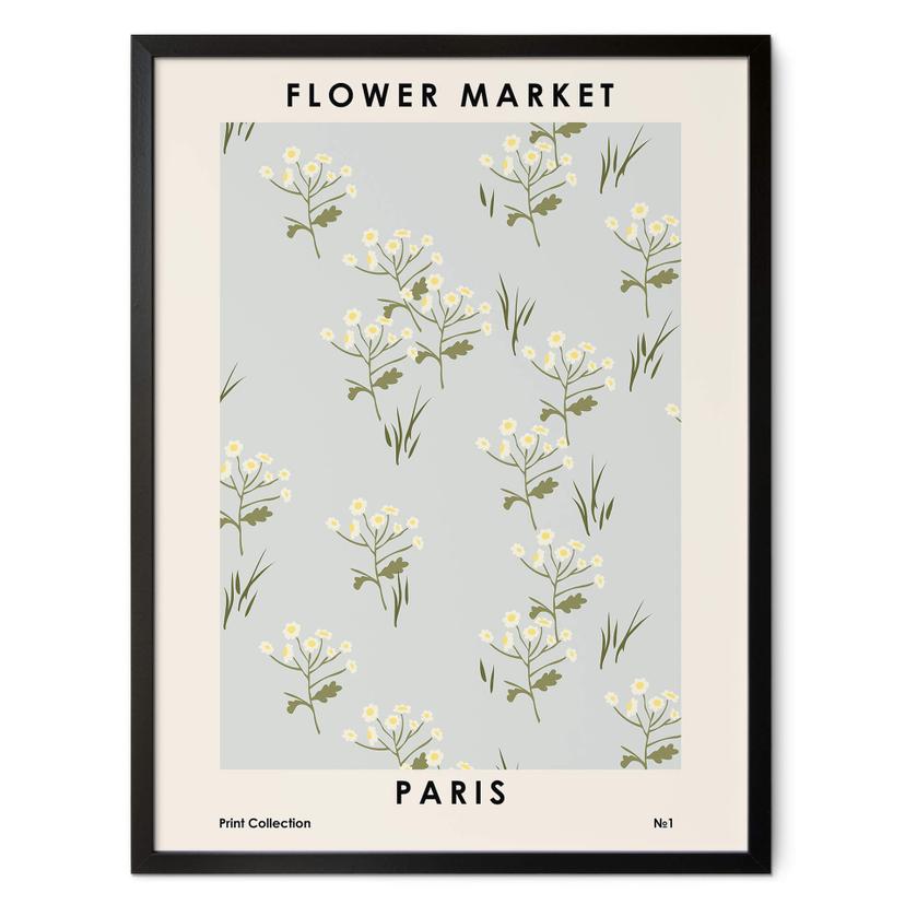 Póster NKTN - Mercado de las flores - París