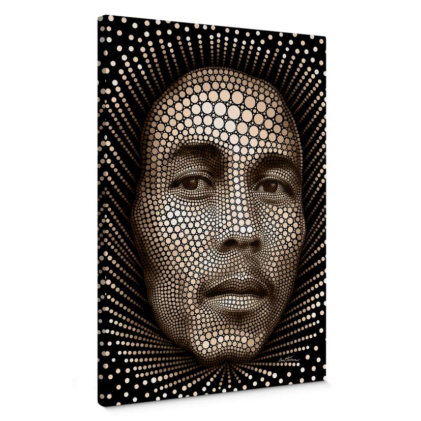 Lienzo Ben Heine - Circlismo: Bob Marley