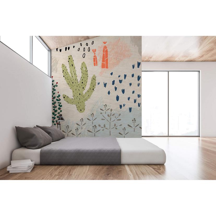 Livingwalls Fototapet Walls by Patel 2 crayon garden 2