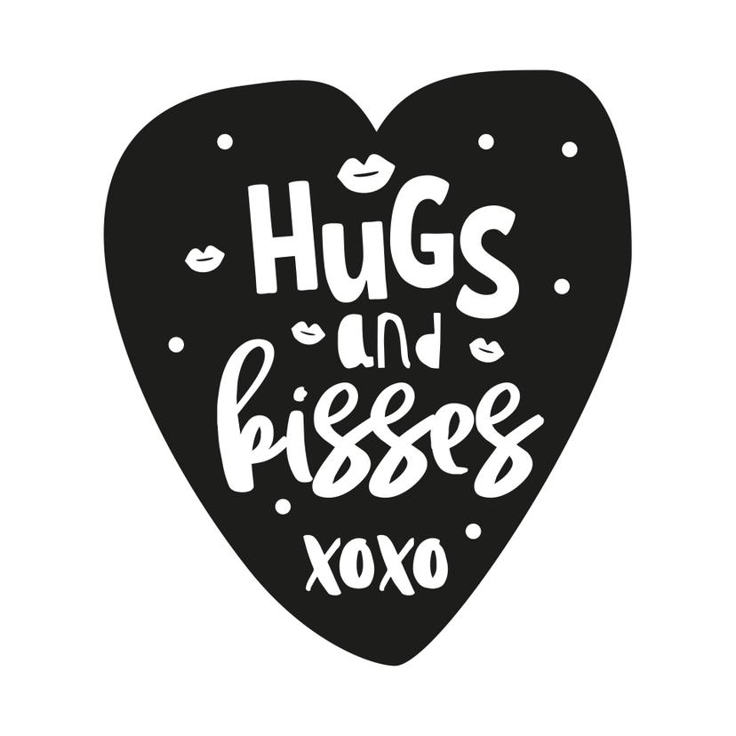 Wandtattoo Hugs and kisses