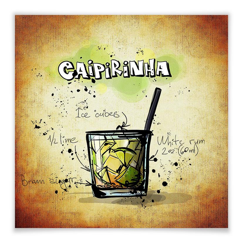 Póster Caipirinha - Receta