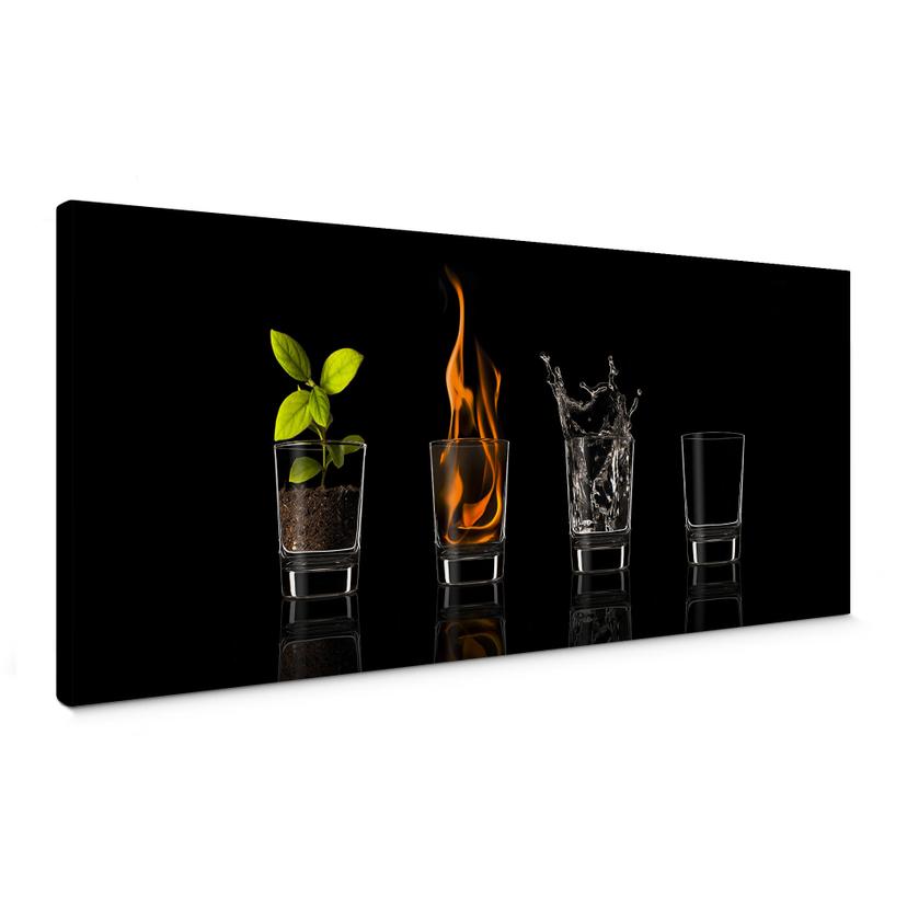 Canvasbillede - Frutos Vargas - The Four Elements - Panorama