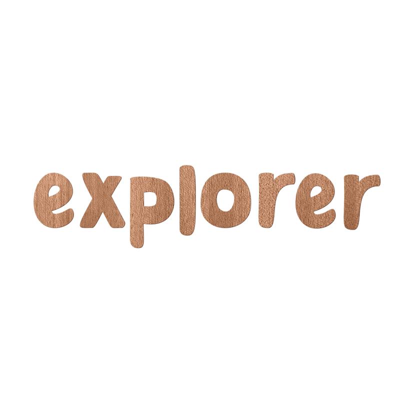 Houten Wanddecoratie Mahoniefineer Explorer