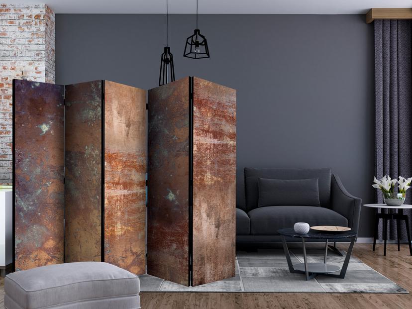 Divisorio - Piatto arrugginito, 5 pezzi - 225x172 cm