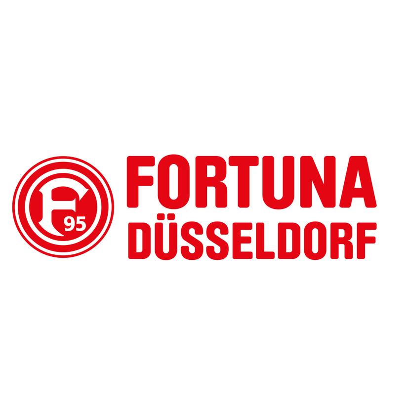 Wandtattoo Fortuna Düsseldorf Logo mit Schriftzug