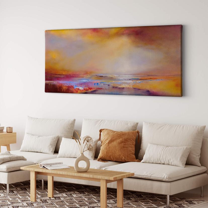 Tableau sur toile Schmucker - Lumière du soleil - Panorama