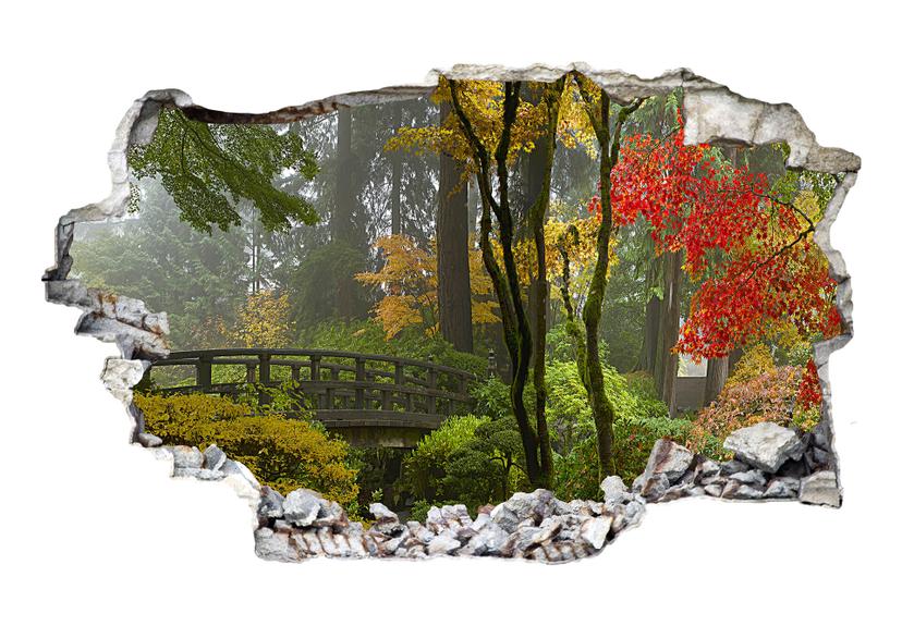 Adesivo 3D - Giardino giapponese