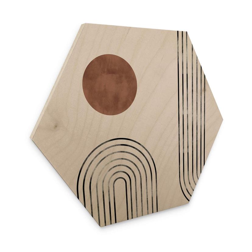 Hexagone - Bois 1X Studio - Arcs et pois