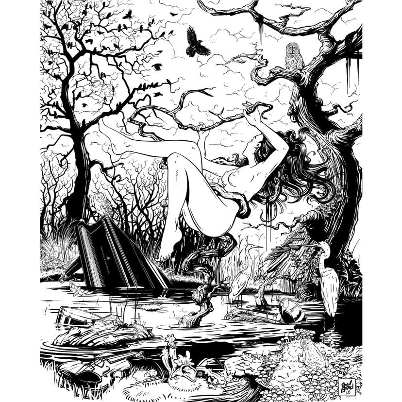 Fotomurale Drawstore - Swampland