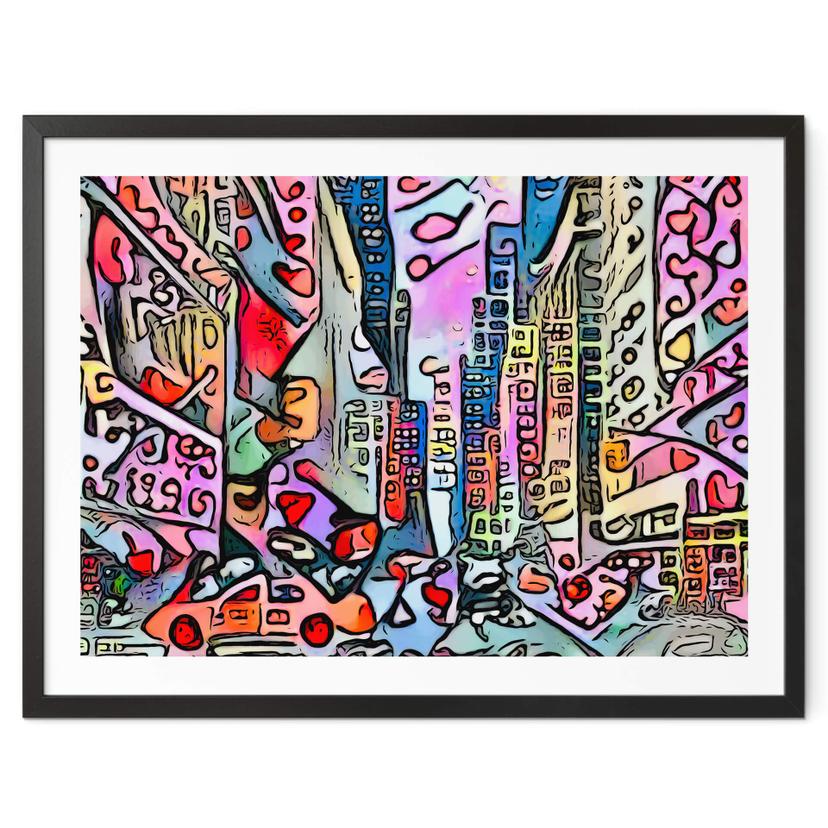 Póster Zamart - New York - Estilo Rizzi