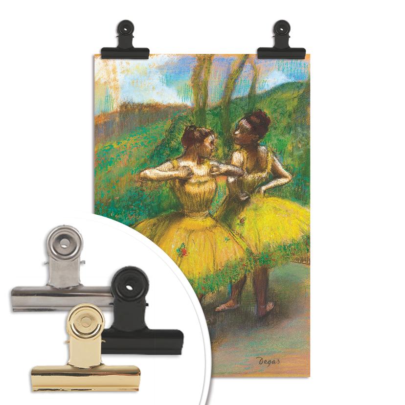 Poster Degas - Due ballerine in giallo