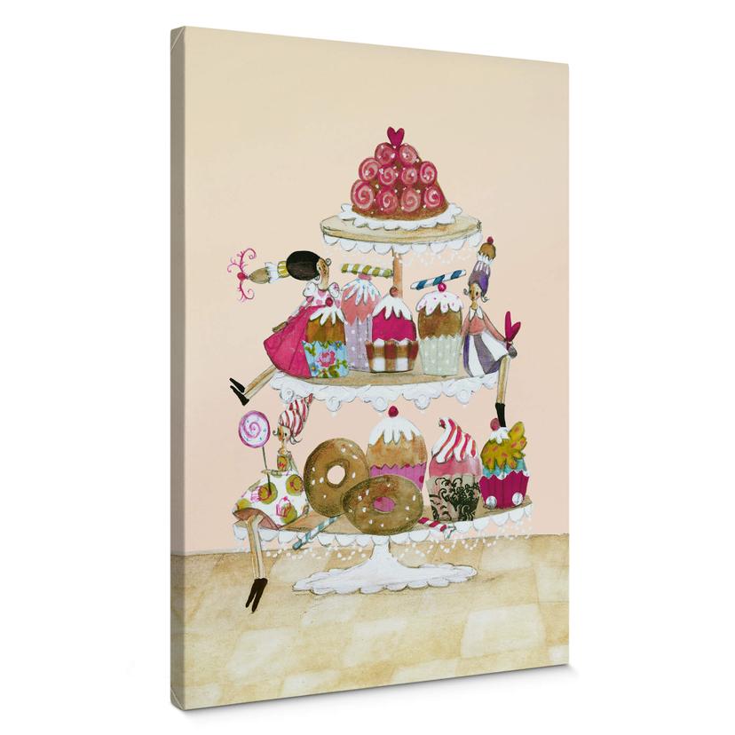 Leffler Canvastavla - Glittermuffinsparad