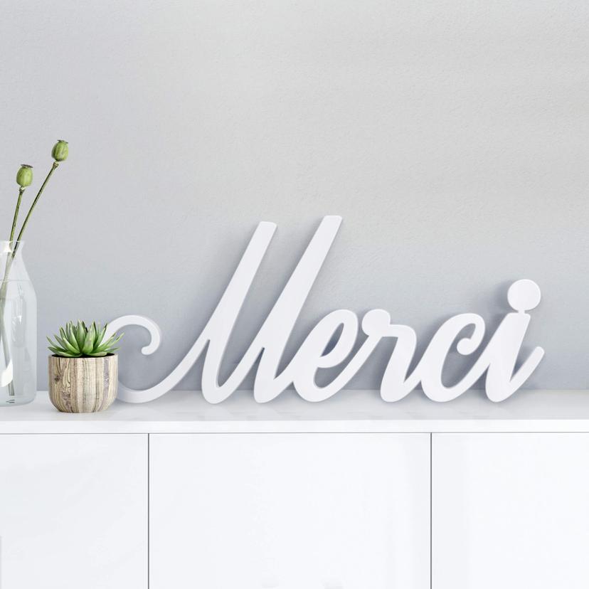 Lettre décorative - 3D Merci