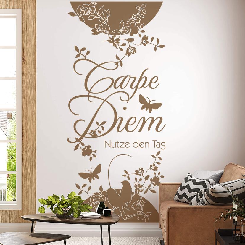 Sticker mural - Bordure Carpe Diem