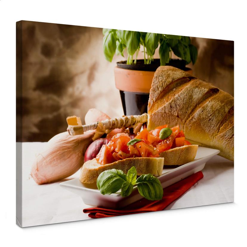 Tableau sur toile - Bruschetta all'Italiana