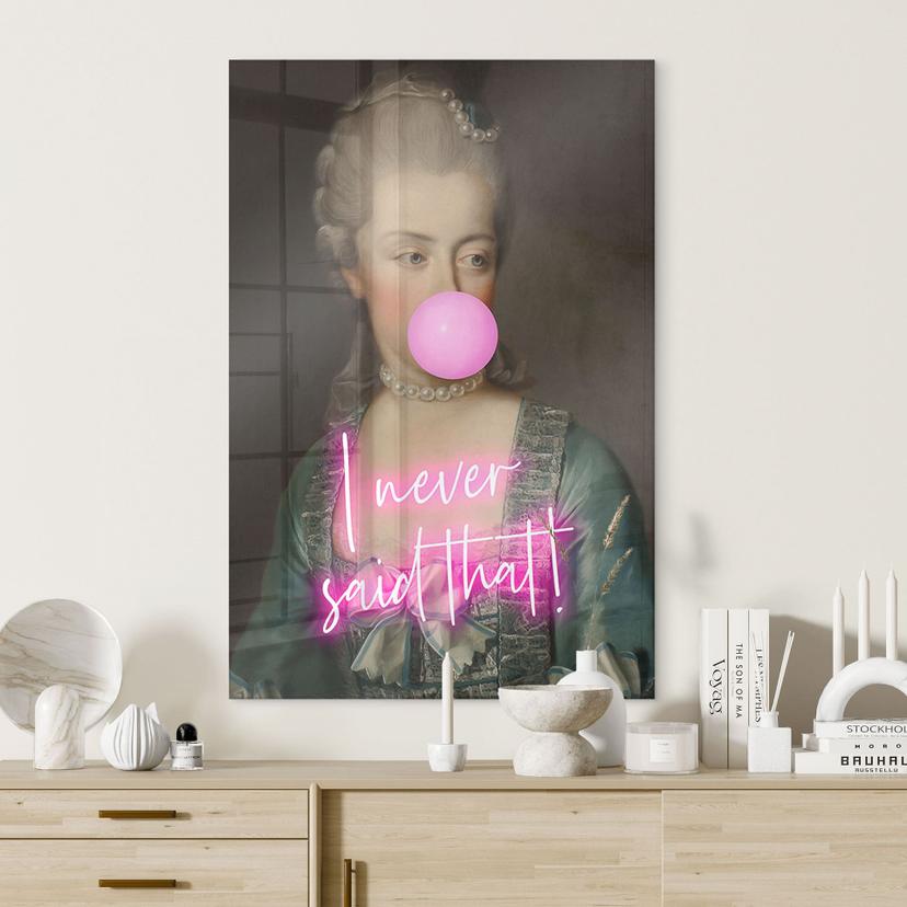 Stampa su vetro Marie Antoinette: I never said that - Grace Digital Art