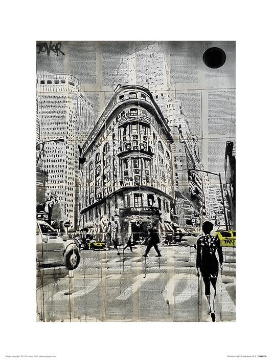 Plakat Loui Jover - Midtown Walk kunsttryk, Loui Jover (30 x 40 cm)