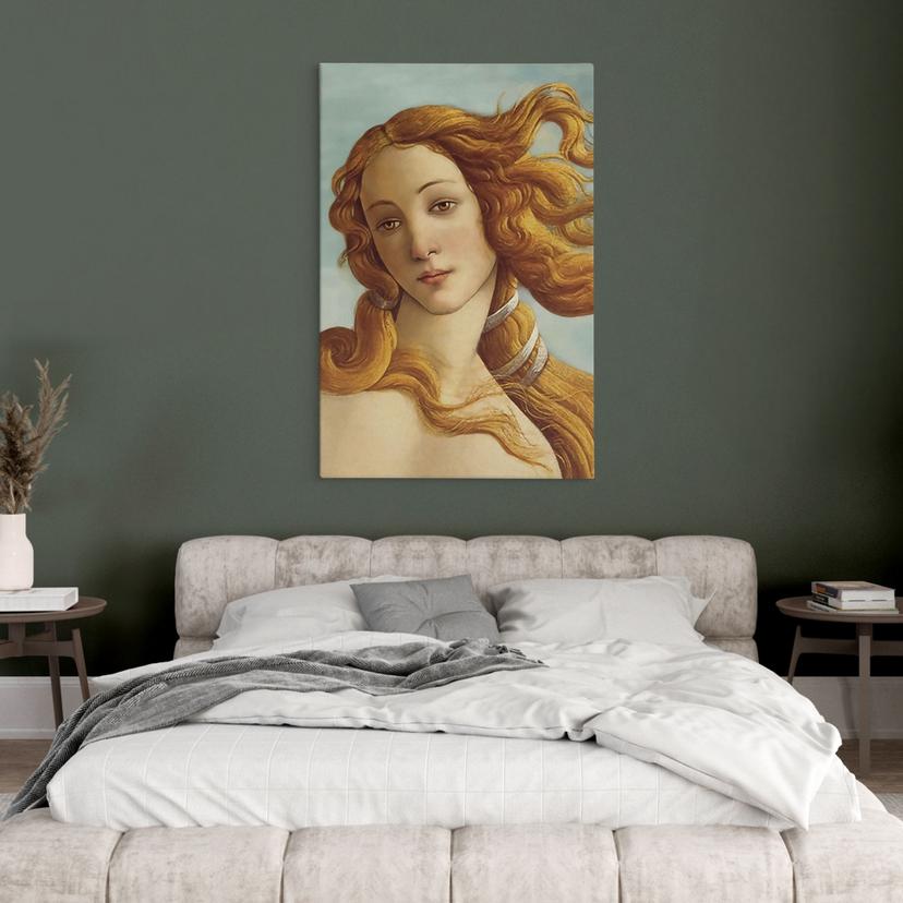 Canvastavla Porträtt av Venus - Inspirerad av Botticelli