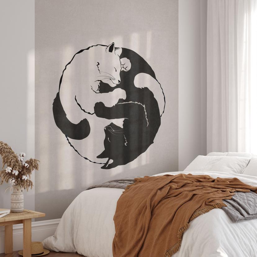 Fototapet Katte Ying & Yang - Tunaboylu