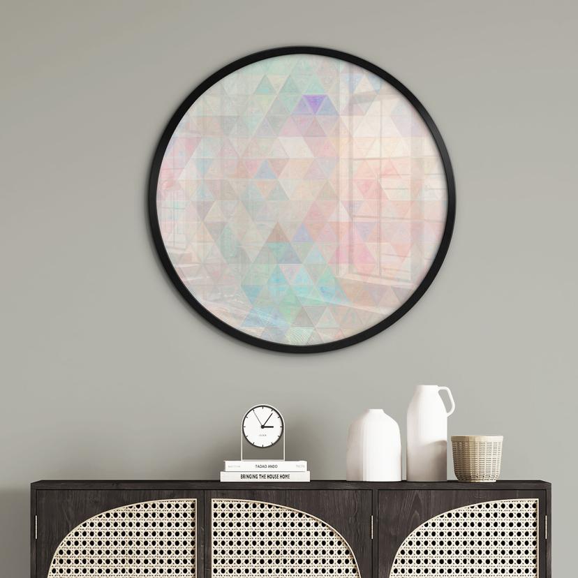 Poster Triangoli colorati a mosaico - Jaszke
