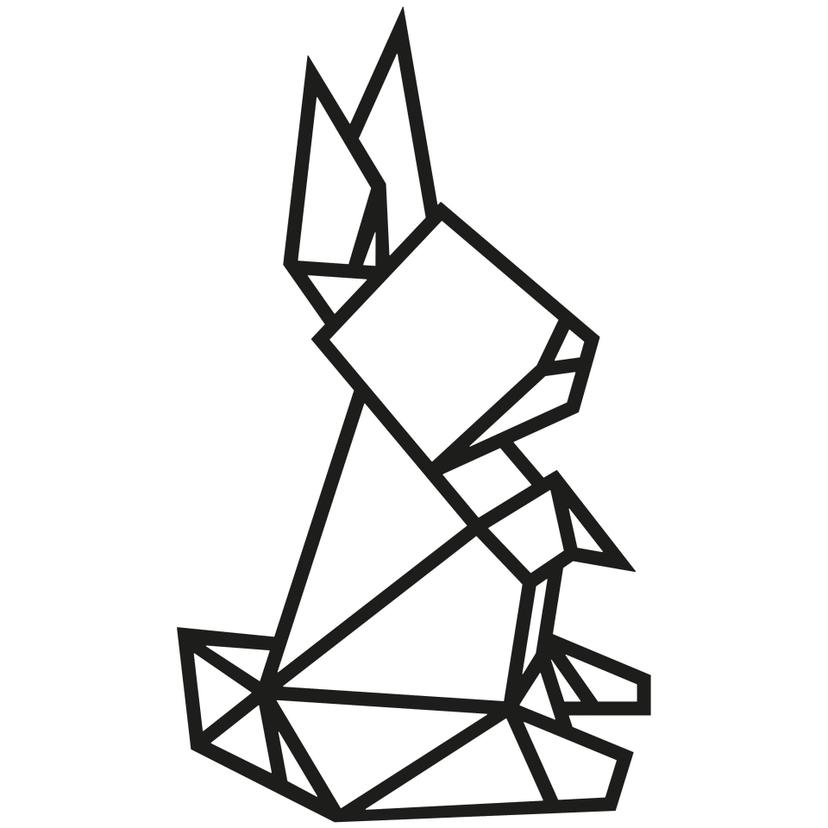 Adesivo origami - Coniglio