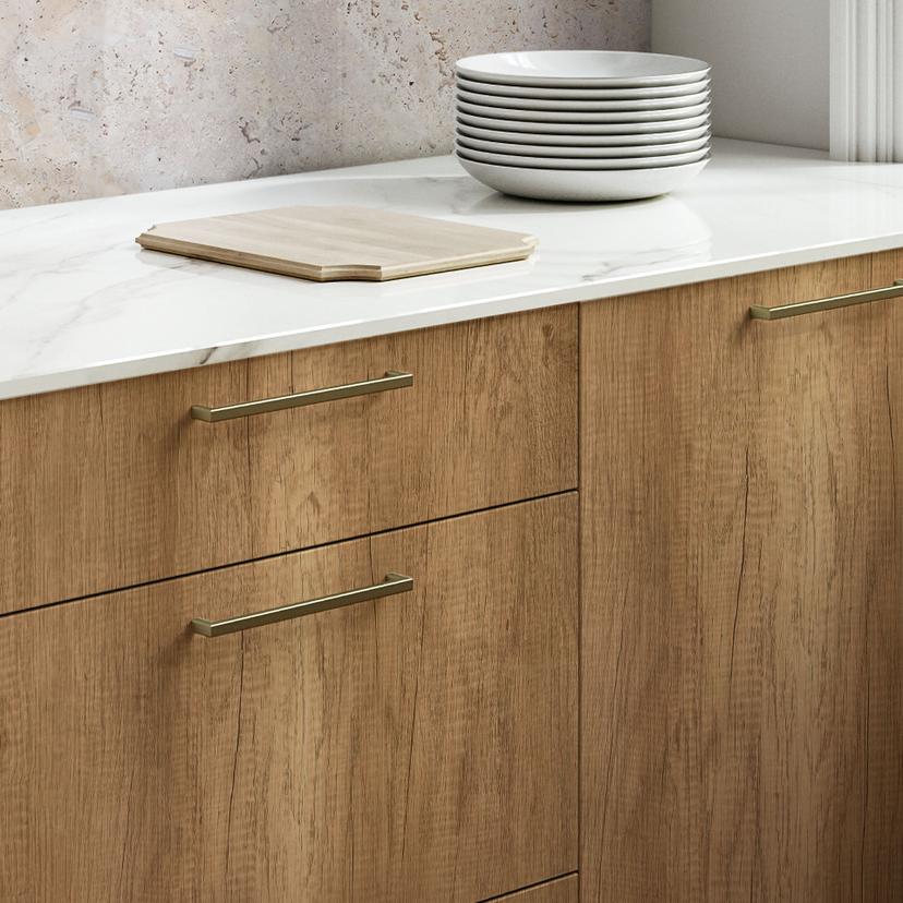 Kleeffolie houtlook oud hout licht eiken - Pellicole per mobili, Keukenachterwand, badkamerfolie, Te