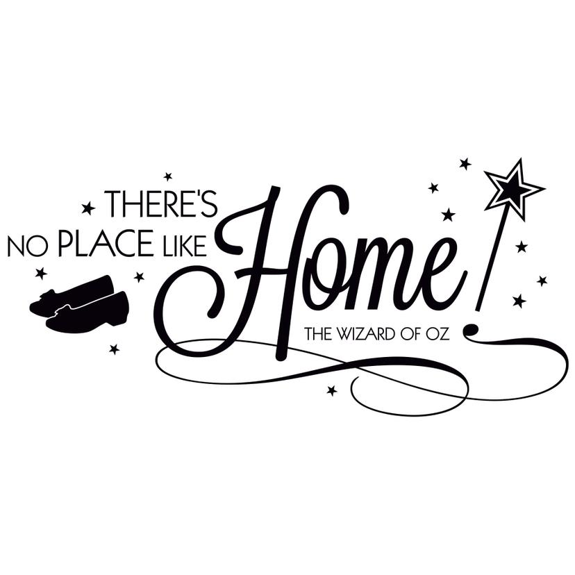 Adesivo murale - There's no place like home