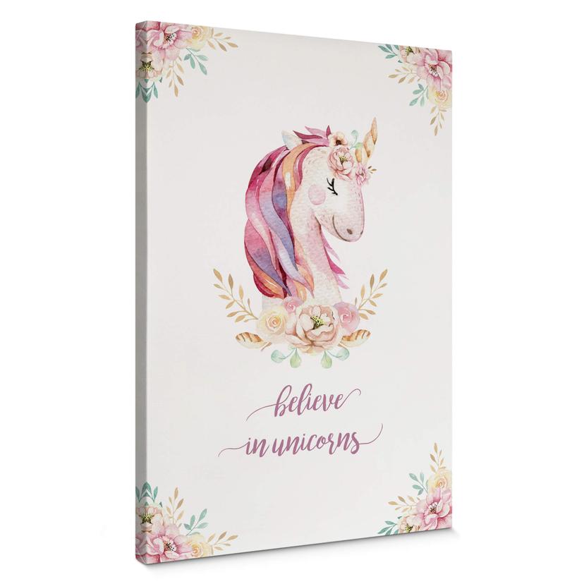 Tableau sur toile Kvilis - Believe in Unicorns