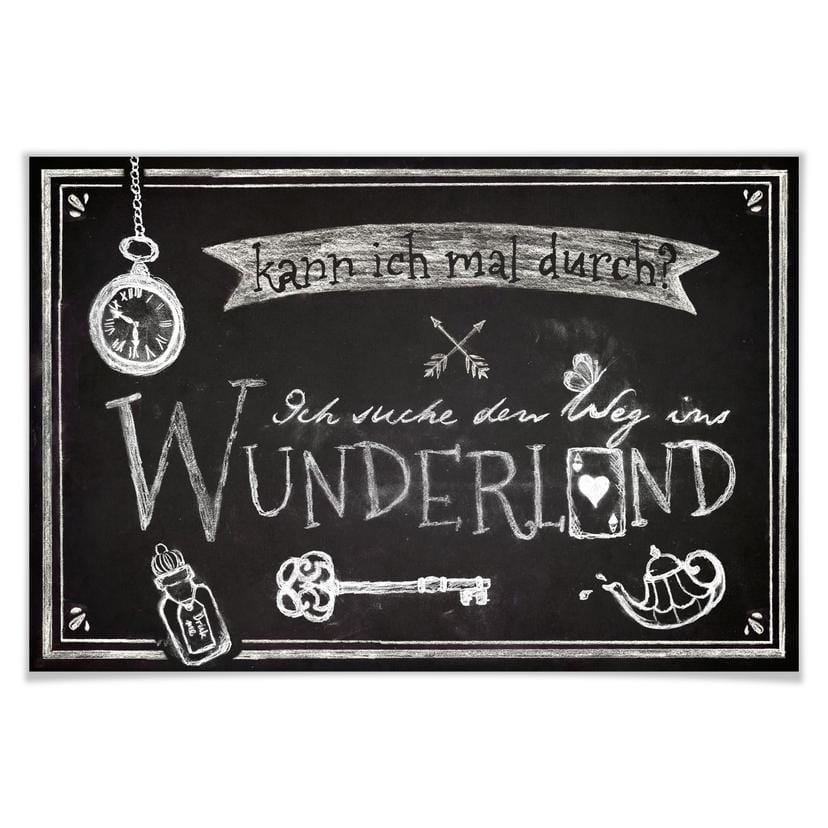 Poster Ich suche den Weg ins Wunderland