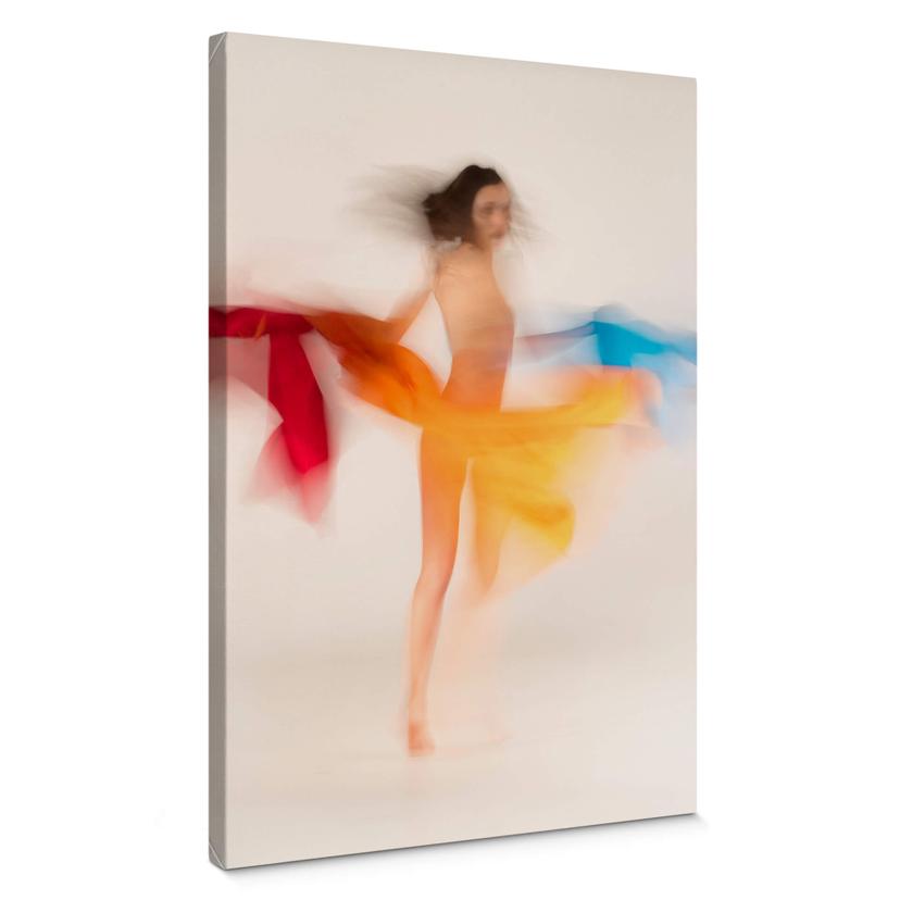 Canvasbillede - Raga - Dansende farver