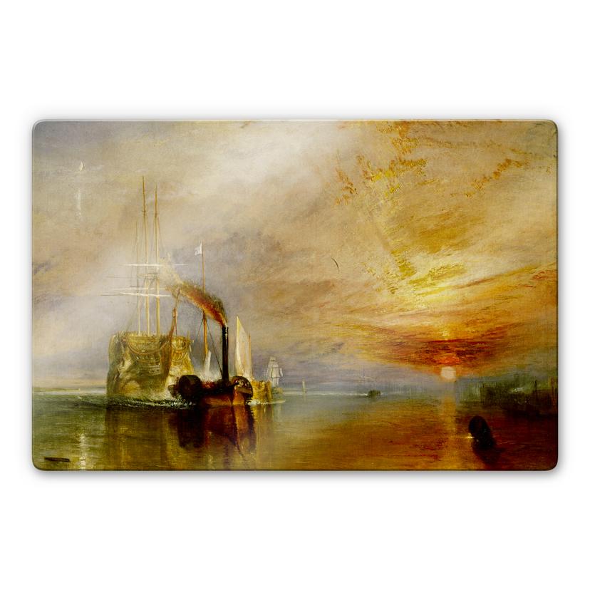 Tableau en verre - Turner - Le dernier voyage du téméraire