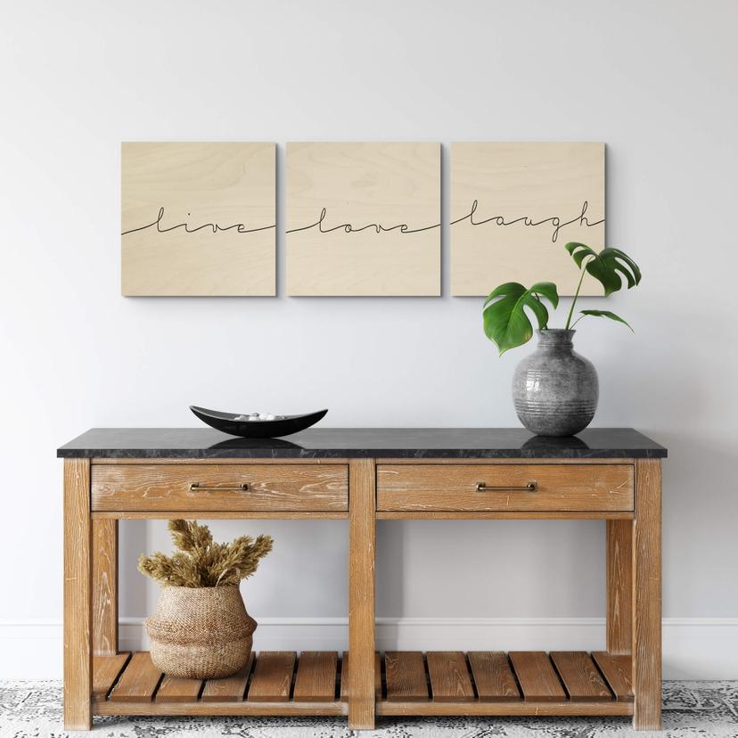 Stampa su legno - Laugh